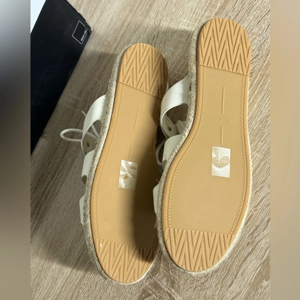 Dolce Vita Cream Espadrille Gladiator Sandals